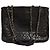 Chanel gesteppte schwarze Leder-Tote