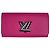 Twist Billetera bifold de cuero Epi rosa intenso Louis Vuitton