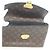 Borsa a Spalla Saint-Placide in Taurillon Noir Monogram Louis Vuitton Marrone Nero - vista 12
