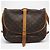 Borsa a Spalla Saumur 35 Monogramma Louis Vuitton Marrone - vista 3
