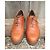 Autre Marque Richelieu King Street Scarpe Stringate in Pelle Marrone Chiaro - vista 4