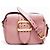 Borsa a tracolla in pelle Burberry rosa