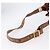Borsa a Spalla MCM Vicetos Logogram in Pelle PVC Marrone Oro Auth 173576 D'oro - vista 7