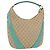 Borsa a Spalla GG Canvas Gucci Beige Verde Menta Argento 124357 Auth BA11129