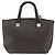 Céline Borsa a mano in tela Macadam CELINE in pelle PVC 2 in 1 nera e oro Auth ARZ366 Nero D'oro - vista 2