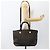 Céline Borsa a mano in tela Macadam CELINE in pelle PVC 2 in 1 nera e oro Auth ARZ366 Nero D'oro - vista 27
