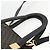 Céline Borsa a mano in tela Macadam CELINE in pelle PVC 2 in 1 nera e oro Auth ARZ366 Nero D'oro - vista 9