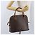 Céline Borsa a mano in tela Macadam CELINE in pelle PVC marrone oro Auth fm5177 D'oro - vista 21