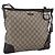 Borsa a Spalla GG Supreme in PVC Beige e Argento di GUCCI 148476 Auth ka2706