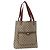 Borsa tote Gucci GG Supreme Web Sherry Line in PVC beige e oro 39 02 003 Auth fm5189