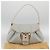 Céline CELINE C Macadam Canvas Schultertasche Hellblau Silber Auth LNZ508V - Ansicht 23