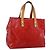LOUIS VUITTON Monogram Vernis Reade PM Borsa a Mano Rossa M91088 LV Auth LNZ010 Rosso