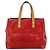 LOUIS VUITTON Monogram Vernis Reade PM Borsa a Mano Rossa M91088 LV Auth LNZ010 Rosso - vista 2