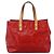 LOUIS VUITTON Monogram Vernis Reade PM Borsa a Mano Rossa M91088 LV Auth LNZ010 Rosso - vista 3