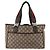 GUCCI GG Canvas Web Sherry Line Tote Bag Beige Rot Grün 145810 Auth gh1862 - Ansicht 3