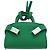 Charm per borsa Gancini Hugs in pelle verde argento Auth 172557M di Salvatore Ferragamo - vista 3