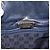 Borsa a Spalla Anagram LOEWE in Pelle Blu Navy e Oro Auth bs33483 D'oro - vista 15