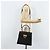 Borsa a mano in pelle Gancini Salvatore Ferragamo 2 in 1 Nero Oro Auth 172790 - vista 25