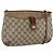 Gucci Borsa GG Supreme Web Sherry Line in PVC beige e oro 904 02 026 Auth LNZ369 D'oro