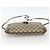 Gucci Borsa GG Supreme Web Sherry Line in PVC beige e oro 904 02 026 Auth LNZ369 D'oro - vista 10