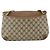 Gucci Borsa GG Supreme Web Sherry Line in PVC beige e oro 904 02 026 Auth LNZ369 D'oro - vista 3