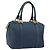 Borsa Boston in tela Zucchino FENDI blu navy e oro Auth gh1746 D'oro