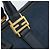 Borsa Boston in tela Zucchino FENDI blu navy e oro Auth gh1746 D'oro - vista 14