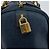Borsa Boston in tela Zucchino FENDI blu navy e oro Auth gh1746 D'oro - vista 16