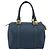 Borsa Boston in tela Zucchino FENDI blu navy e oro Auth gh1746 D'oro - vista 3