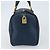 Borsa Boston in tela Zucchino FENDI blu navy e oro Auth gh1746 D'oro - vista 4