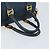 Borsa Boston in tela Zucchino FENDI blu navy e oro Auth gh1746 D'oro - vista 7