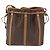 Céline Borsa a spalla in tela Macadam CELINE in pelle PVC marrone oro Auth LNZ210 D'oro - vista 3