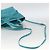 Ribbon PRADA Borsa a mano in nylon con nastro 2 in 1 azzurro chiaro oro Auth ka2797 D'oro Blu chiaro - vista 9