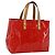 LOUIS VUITTON Monogram Vernis Reade PM Borsa a Mano Rossa M91088 LV Auth gh1831 Rosso