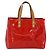 LOUIS VUITTON Monogram Vernis Reade PM Borsa a Mano Rossa M91088 LV Auth gh1831 Rosso - vista 3