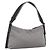 Salvatore Ferragamo Schultertasche aus Nylon Grau Silber Authentisch bs33629 Braun