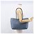 FENDI Celeria Tote Bag aus Leder hellblau silber Auth ka2780 - Ansicht 22