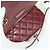 CHANEL Matelasse Chain Backpack Leather Bordeaux Silver CC Auth 172627A Silvery Dark red - view 27