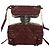 CHANEL Matelasse Chain Backpack Leather Bordeaux Silver CC Auth 172627A Silvery Dark red - view 3