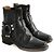Re/Done Schwarze Bikerstiefel - Ansicht 3