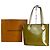 Vintage Louis Vuitton Vernis Lederhandtasche grün