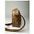 Céline Vintage Celine Paris Triomphe Monogramm Leder Schultertasche in Gold und Braun - Ansicht 7