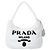 Borsa hobo SPUGNA Re-Edition 2000 di Prada Bianco
