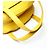 Borsa da bowling in pelle gialla Christian Dior Giallo - vista 12