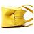 Borsa da bowling in pelle gialla Christian Dior Giallo - vista 4