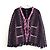 Chanel Spring 2021 Navy & Pink Knit Jacket Navy blue