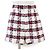 Conjunto 2 en 1 de mezcla de lana con estampado de cuadros Gucci Roja Multicolor Blanco roto Azul marino - vista 7