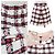 Conjunto 2 en 1 de mezcla de lana con estampado de cuadros Gucci Roja Multicolor Blanco roto Azul marino - vista 8