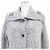 Cardigan in misto lana e cashmere Christian Dior Marrone Bianco - vista 2