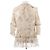 Alexander Mcqueen Camicia beige con volantini in seta e cotone - vista 2